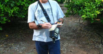 Dr D'Urso completing fieldwork for the COALA project in Australia